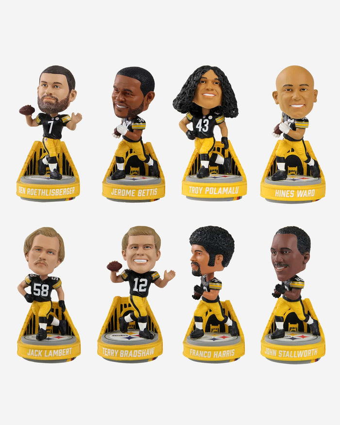 Pittsburgh Steelers Gridiron Legends Mini Bobblehead Boxed Set FOCO - FOCO.com