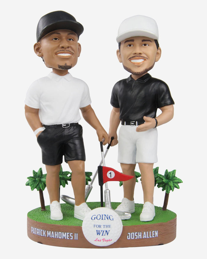 Patrick Mahomes & Josh Allen Golf Dual Bobblehead FOCO - FOCO.com