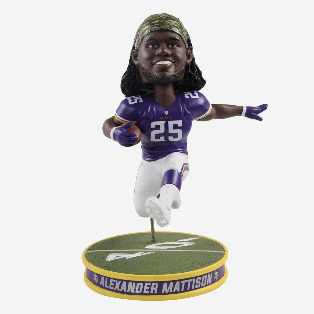 Alexander Mattison Minnesota Vikings Hurdle Bobblehead FOCO - FOCO.com