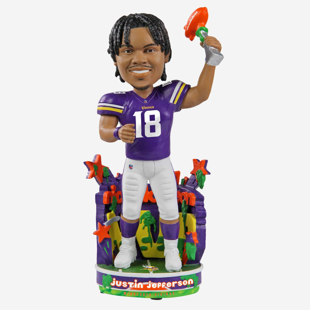 Justin Jefferson Minnesota Vikings Nickelodeon NVP Bobblehead FOCO - FOCO.com