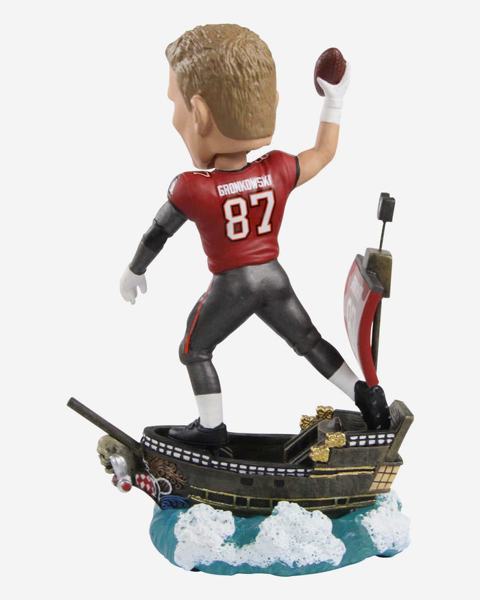 Rob Gronkowski Tampa Bay Buccaneers Pirate Ship Bobblehead FOCO - FOCO.com