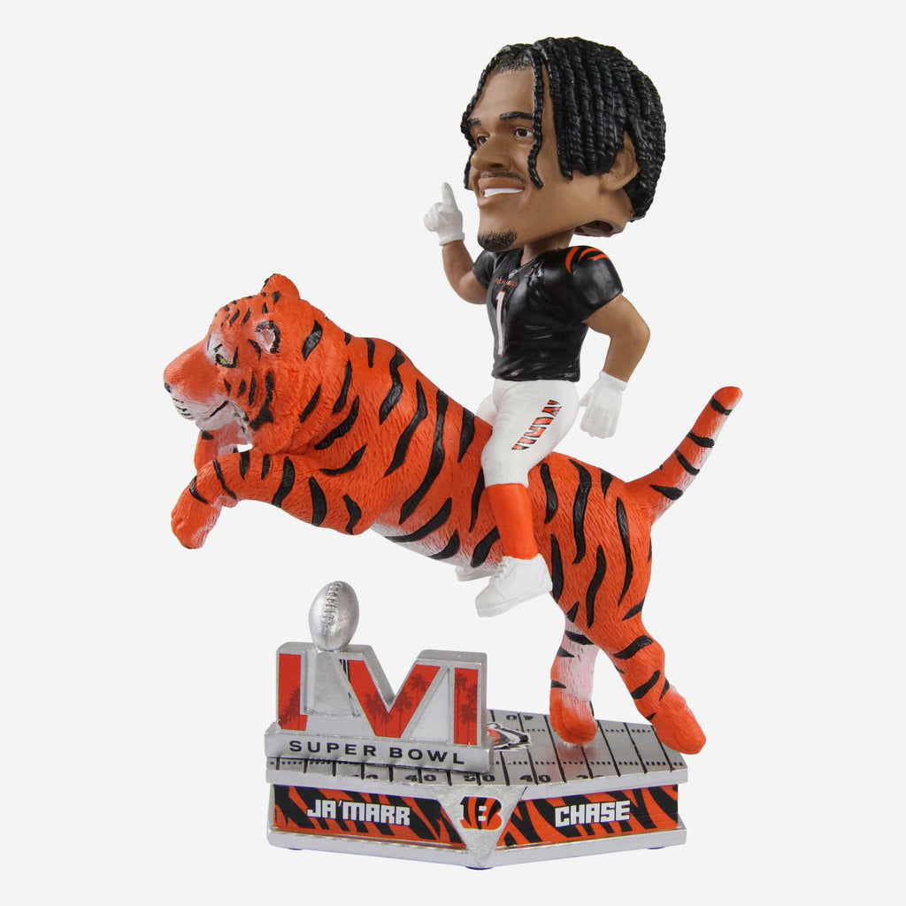 Ja'Marr Chase Cincinnati Bengals Riding Tiger Bobblehead FOCO - FOCO.com