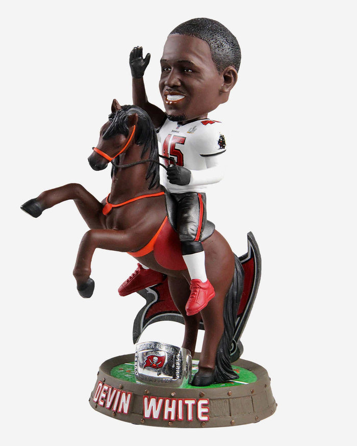 Devin White Tampa Bay Buccaneers Riding Horse Bobblehead FOCO - FOCO.com