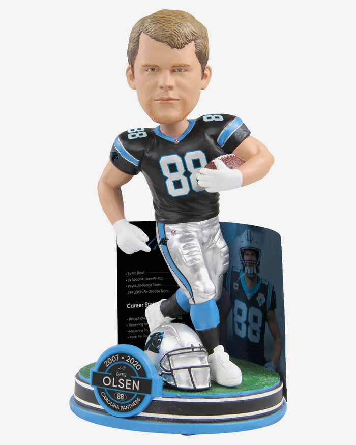 Greg Olsen Carolina Panthers Retirement Bobblehead FOCO - FOCO.com