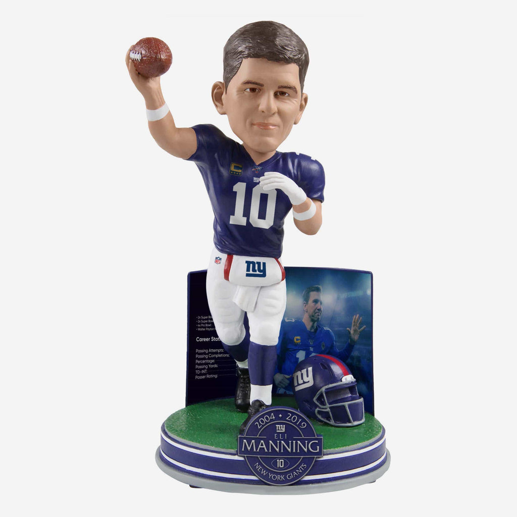 Eli Manning New York Giants Retirement Bobblehead FOCO - FOCO.com