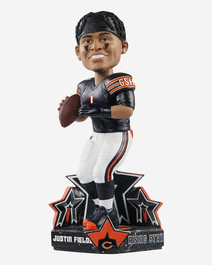 Justin Fields Chicago Bears Rising Star Bobblehead FOCO - FOCO.com