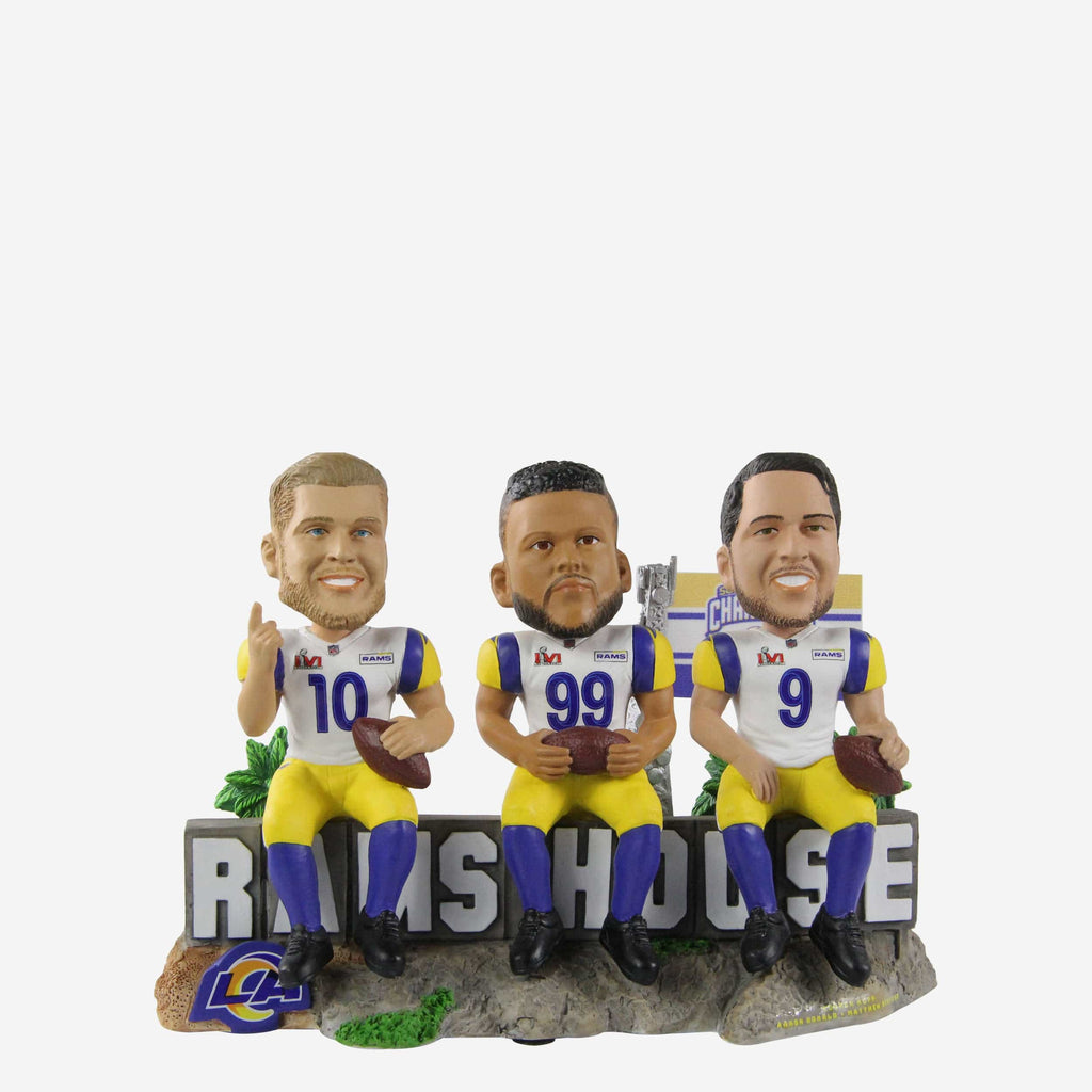 Los Angeles Rams Rams House Mini Bobblehead Scene FOCO - FOCO.com