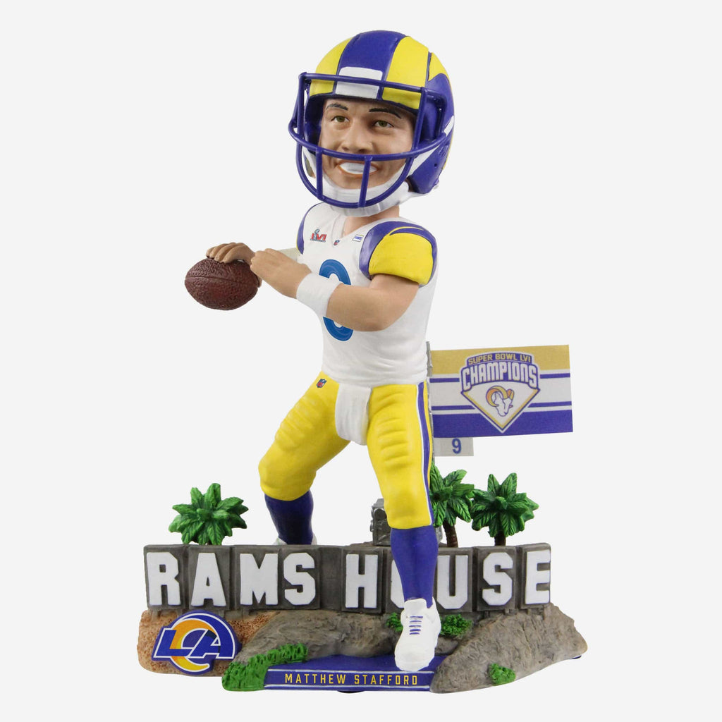 Matthew Stafford Los Angeles Rams Rams House Bobblehead FOCO - FOCO.com