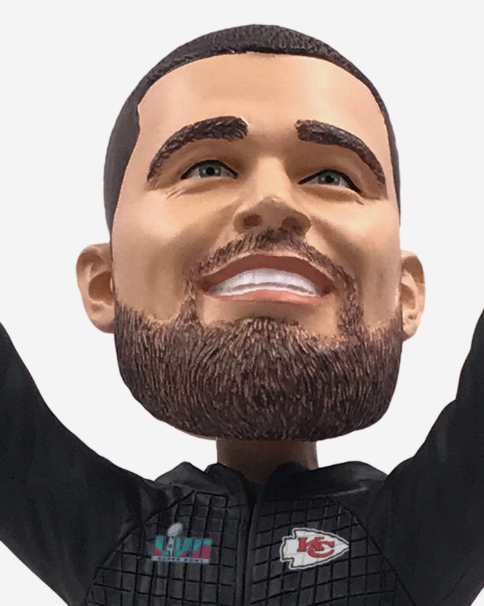 Travis Kelce Kansas City Chiefs Super Bowl LVII Outfit Bobblehead FOCO - FOCO.com