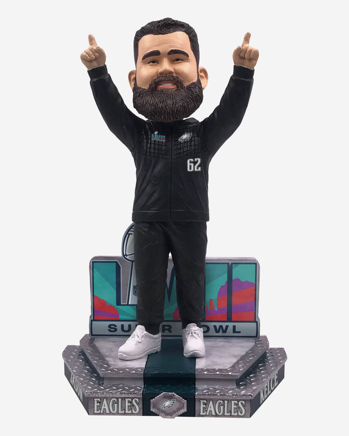 Jason Kelce Philadelphia Eagles Super Bowl LVII Outfit Bobblehead FOCO - FOCO.com