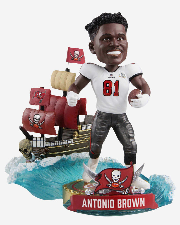 Antonio Brown Tampa Bay Buccaneers To The Ship For The Ship Bobblehead FOCO - FOCO.com