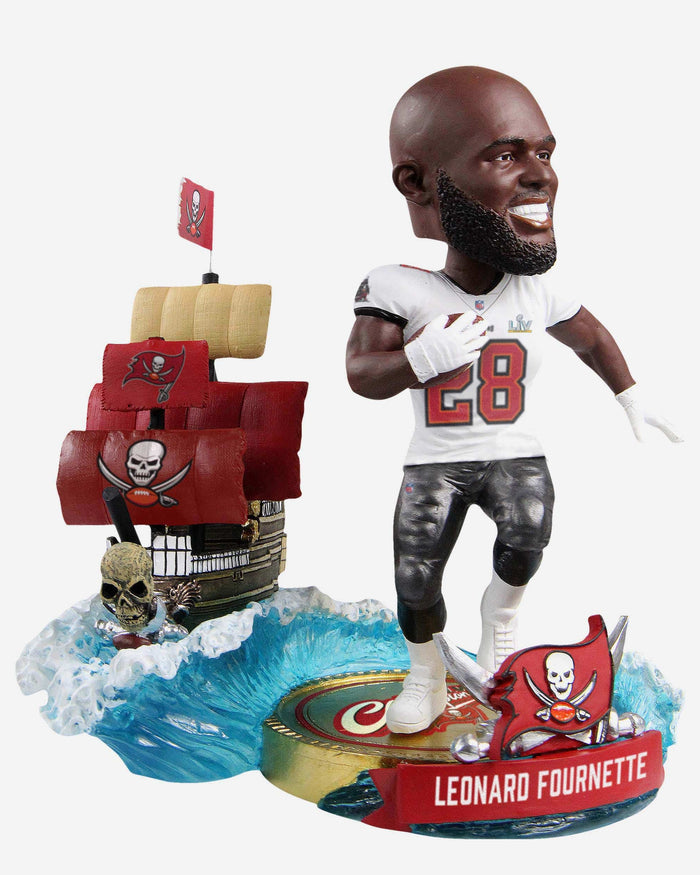 Leonard Fournette Tampa Bay Buccaneers To The Ship For The Ship Bobblehead FOCO - FOCO.com