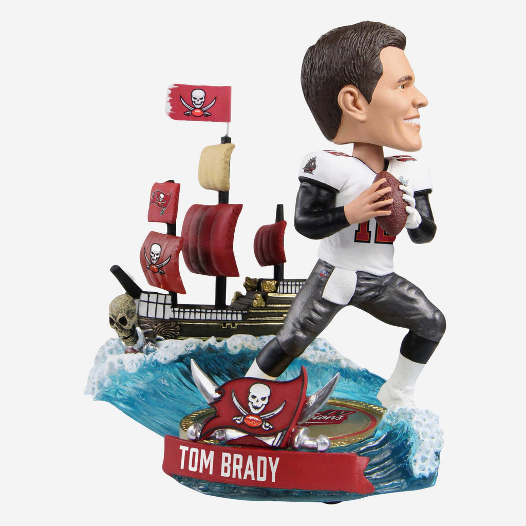 Tom Brady Tampa Bay Buccaneers To The Ship For The Ship Bobblehead FOCO - FOCO.com