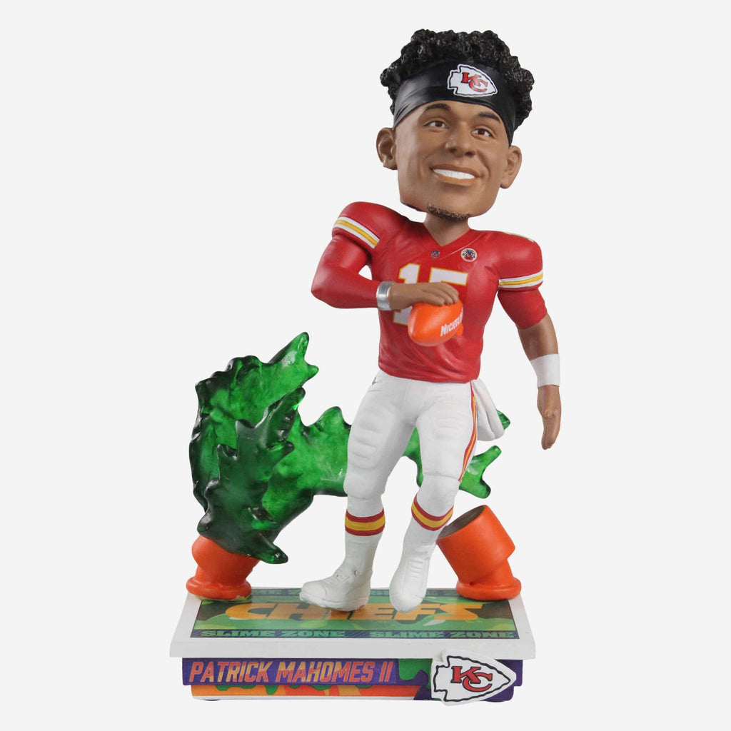 Patrick Mahomes Kansas City Chiefs Slime Zone Bobblehead FOCO - FOCO.com