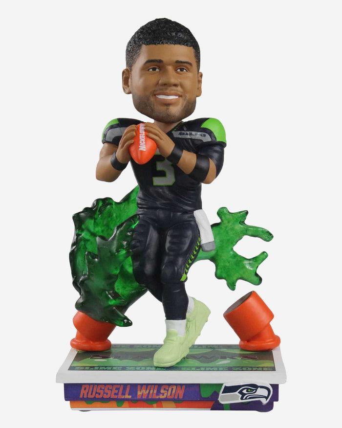Russell Wilson Seattle Seahawks Slime Zone Bobblehead FOCO - FOCO.com
