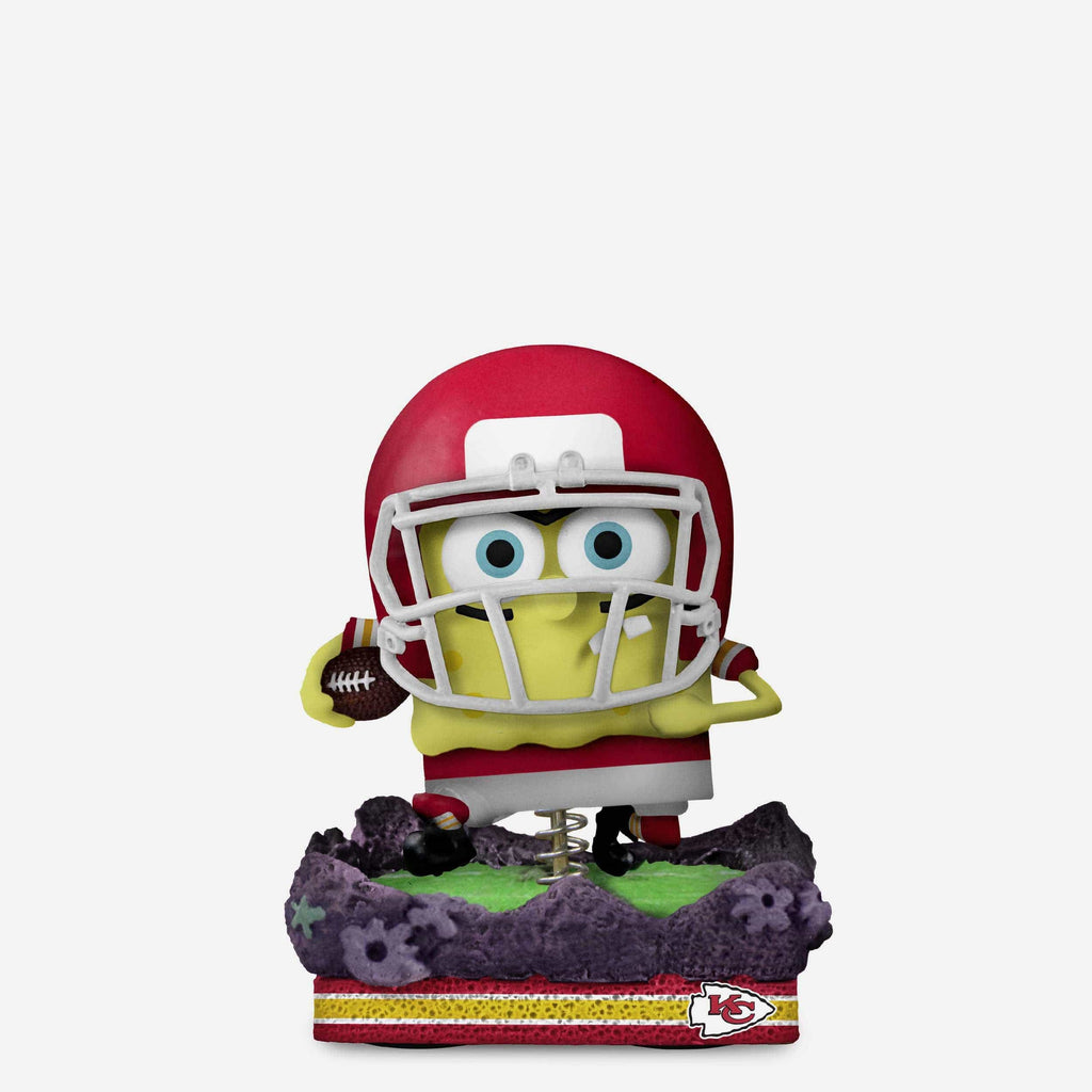 Kansas City Chiefs SpongeBob SquarePants Gridiron Great Bobblehead FOCO - FOCO.com