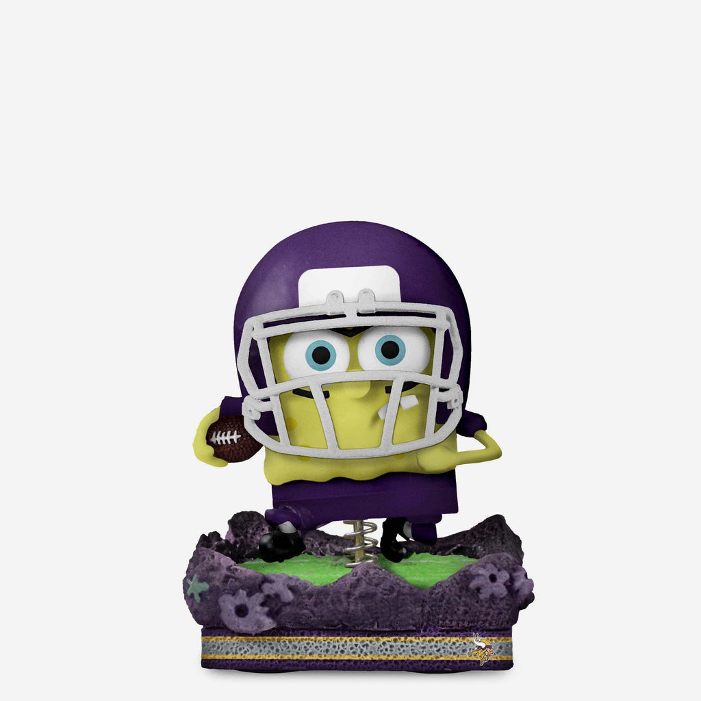 Minnesota Vikings SpongeBob SquarePants Gridiron Great Bobblehead FOCO - FOCO.com