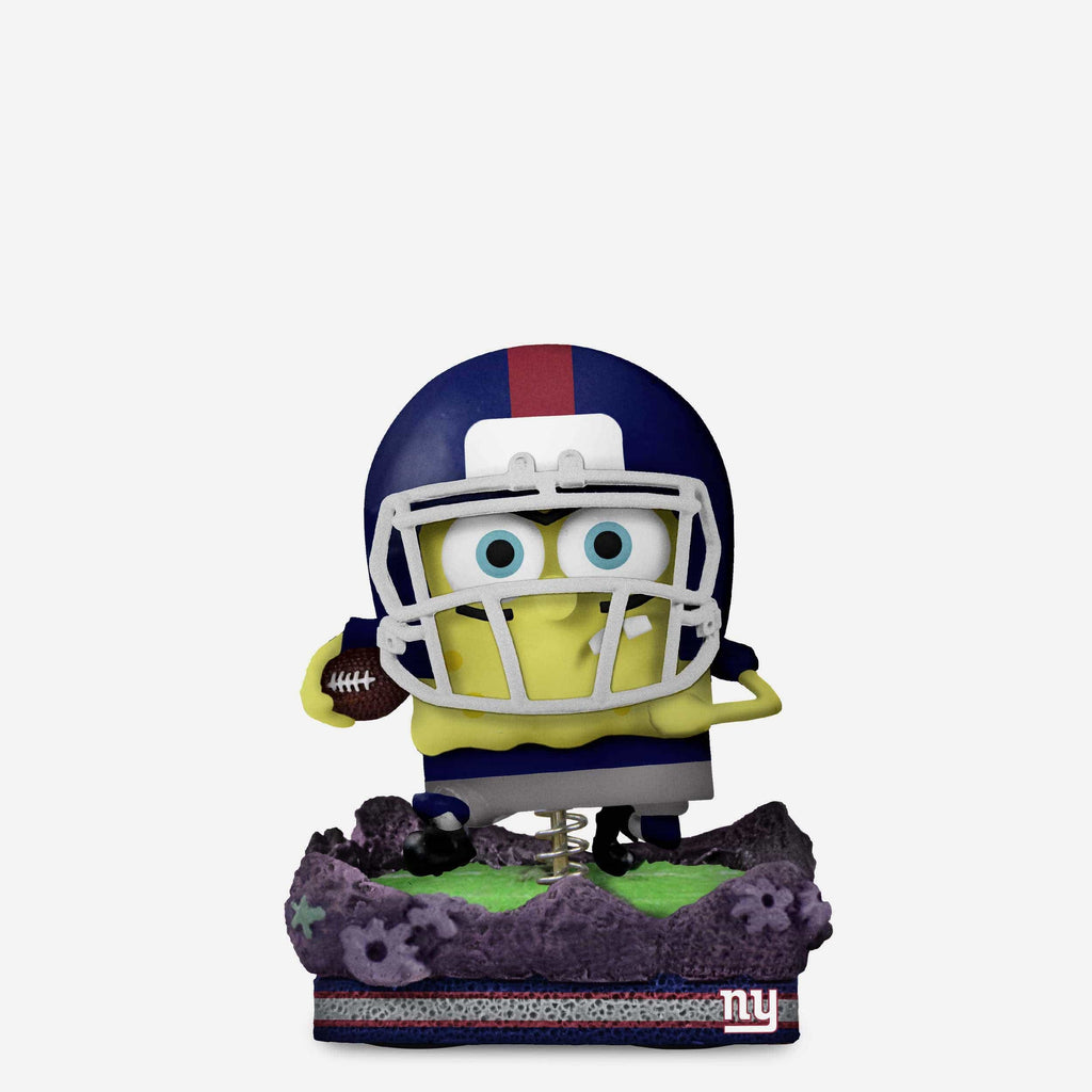 New York Giants SpongeBob SquarePants Gridiron Great Bobblehead FOCO - FOCO.com
