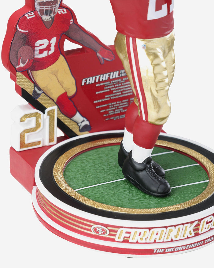 Frank Gore San Francisco 49ers Career Stats Ambassador Bobblehead FOCO - FOCO.com