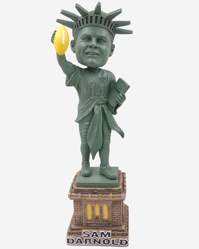 Sam Darnold New York Jets Statue Of Liberty Bobblehead FOCO - FOCO.com