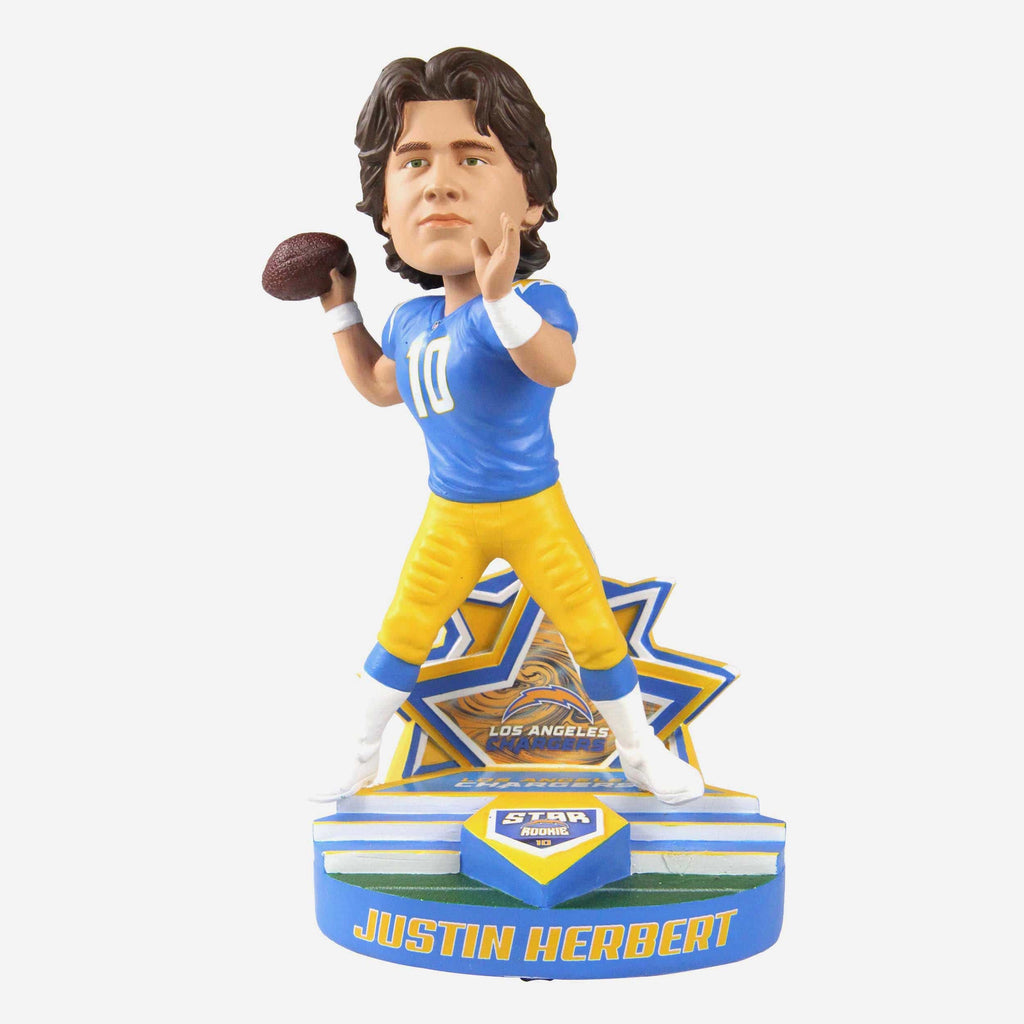 Justin Herbert Los Angeles Chargers Star Rookie Base Bobblehead FOCO - FOCO.com