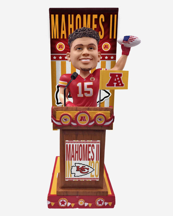 Patrick Mahomes Kansas City Chiefs Swing Vote Series Bobblehead FOCO - FOCO.com