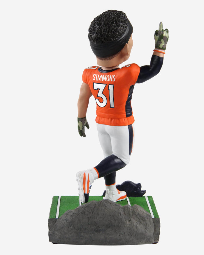 Justin Simmons Denver Broncos Thematic Bobblehead FOCO - FOCO.com