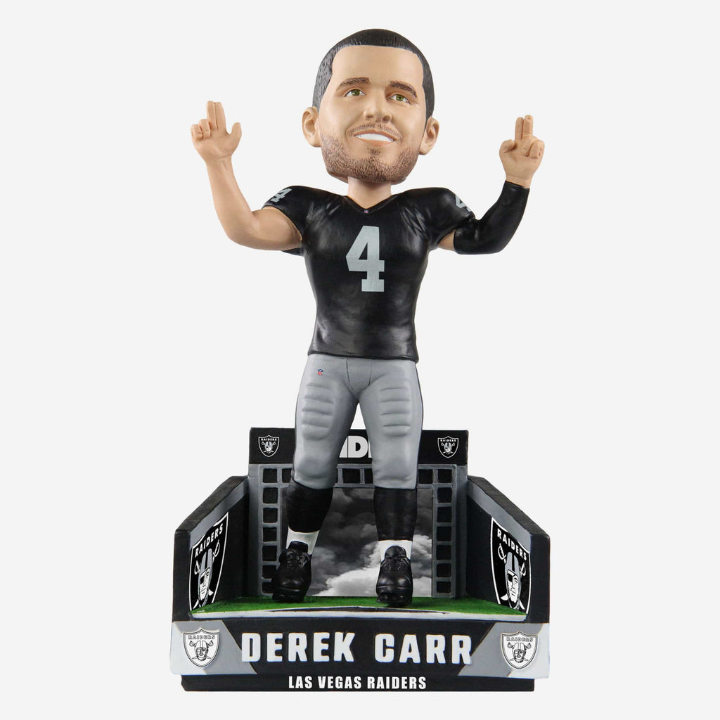 Derek Carr Las Vegas Raiders Tunnel Entrance Bobblehead FOCO - FOCO.com