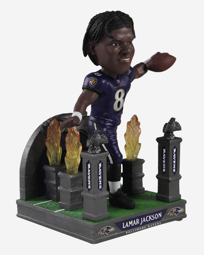 Lamar Jackson Baltimore Ravens Pregame Tunnel Entrance Bobblehead FOCO - FOCO.com