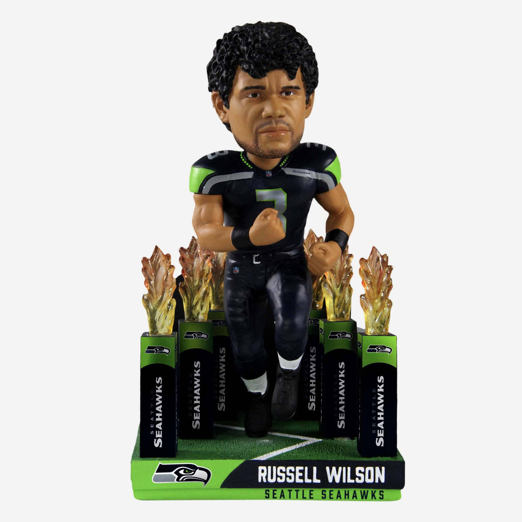 Russell Wilson Seattle Seahawks Pregame Tunnel Entrance Bobblehead FOCO - FOCO.com