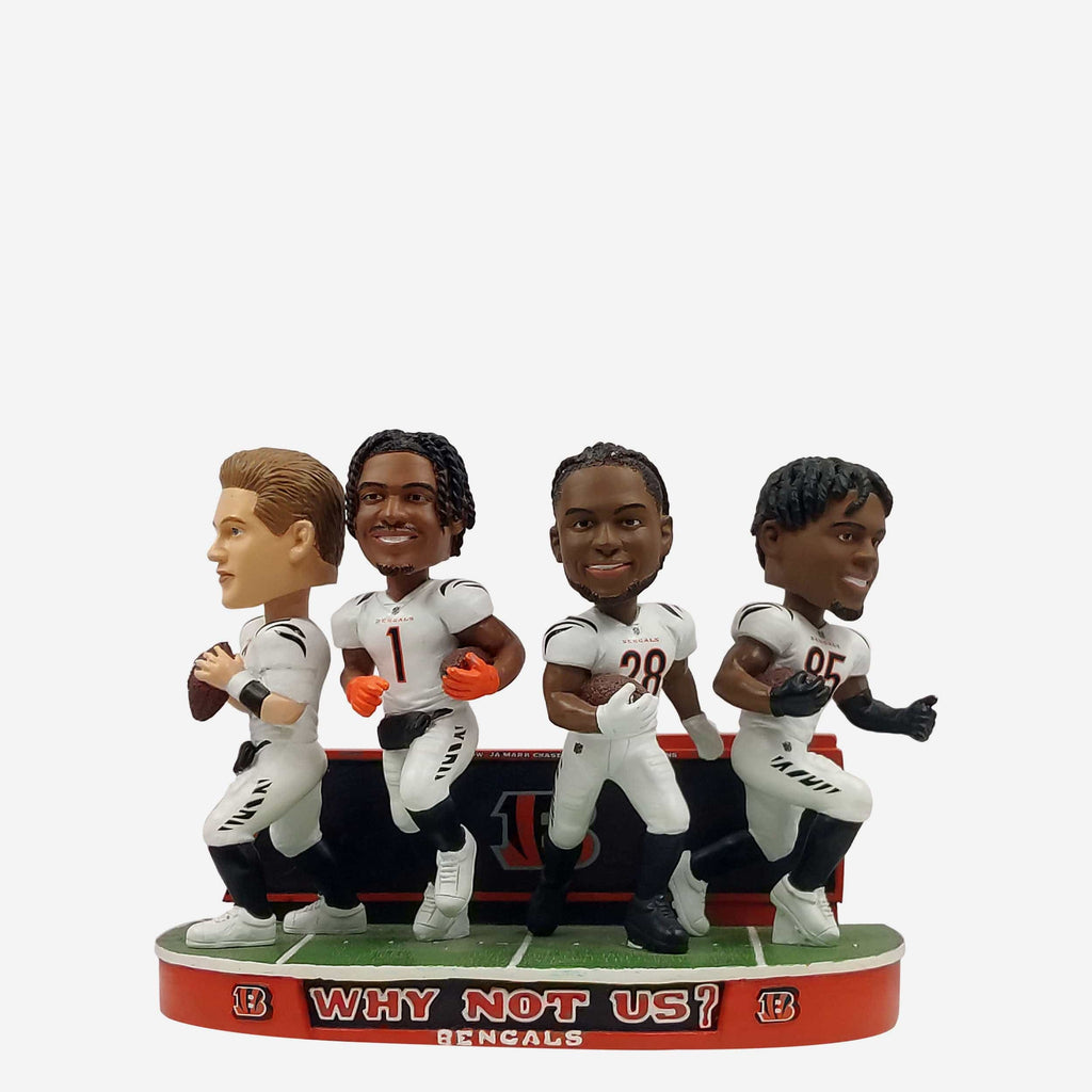 Cincinnati Bengals Why Not Us Mini Bobblehead Scene FOCO - FOCO.com