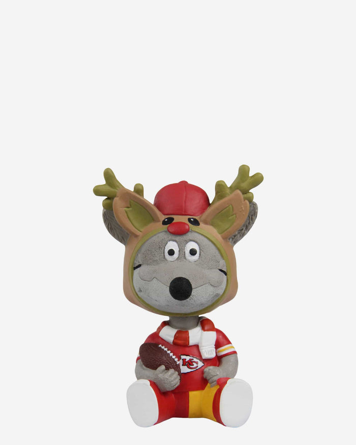 KC Wolf Kansas City Chiefs Christmas Mascot Bobble Bro Mini Bobblehead FOCO - FOCO.com