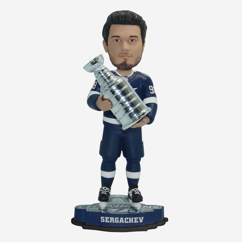 Mikhail Sergachev Tampa Bay Lightning 2021 Stanley Cup Champions Bobblehead FOCO - FOCO.com