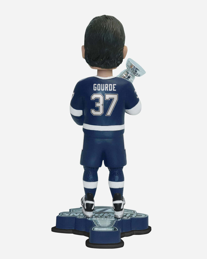 Yanni Gourde Tampa Bay Lightning 2021 Stanley Cup Champions Bobblehead FOCO - FOCO.com