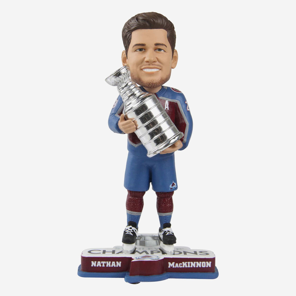 Nathan MacKinnon Colorado Avalanche 2022 Stanley Cup Champions Bobblehead FOCO - FOCO.com
