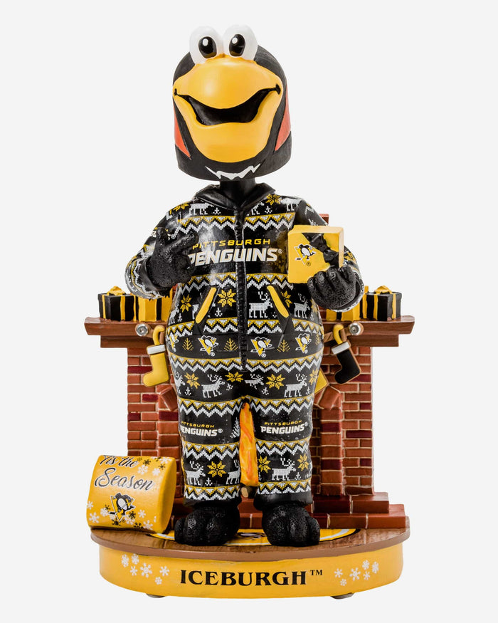 Iceburgh Pittsburgh Penguins Holiday Mascot Bobblehead FOCO - FOCO.com