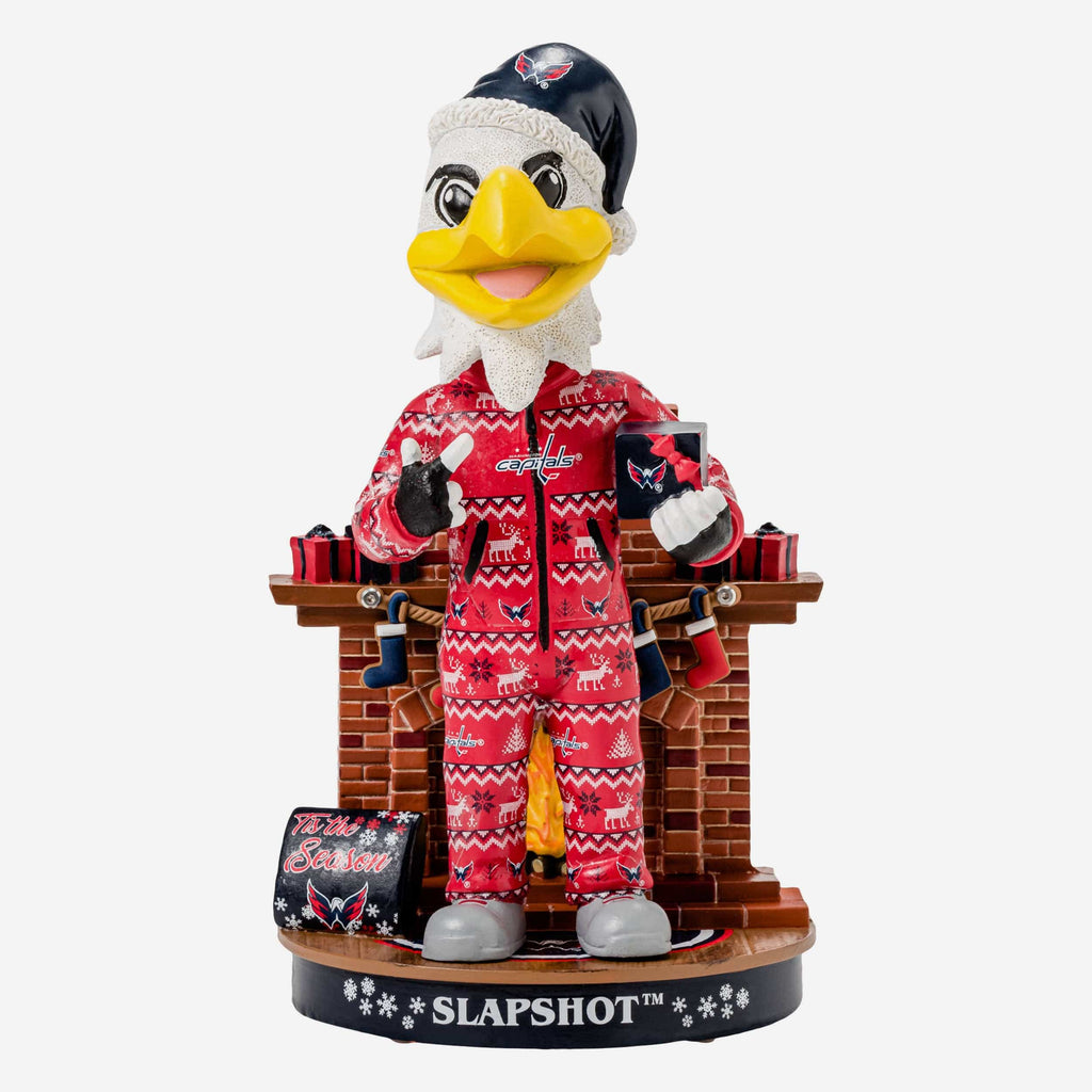 Slapshot Washington Capitals Holiday Mascot Bobblehead FOCO - FOCO.com