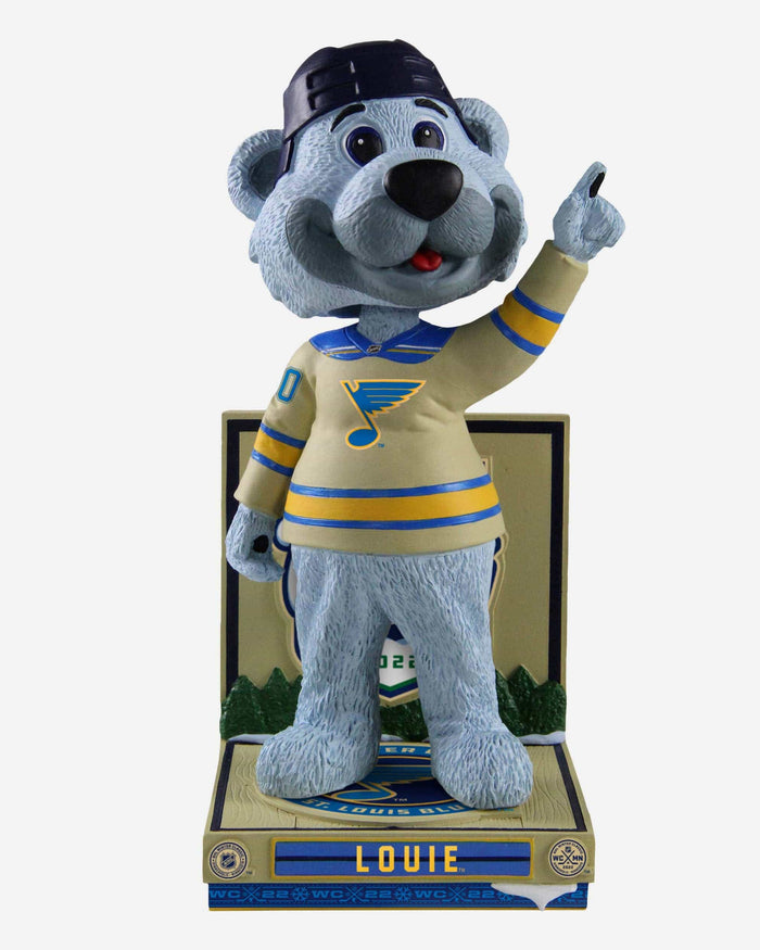 Louie St Louis Blues Mascot 2022 Winter Classic Bobblehead FOCO - FOCO.com