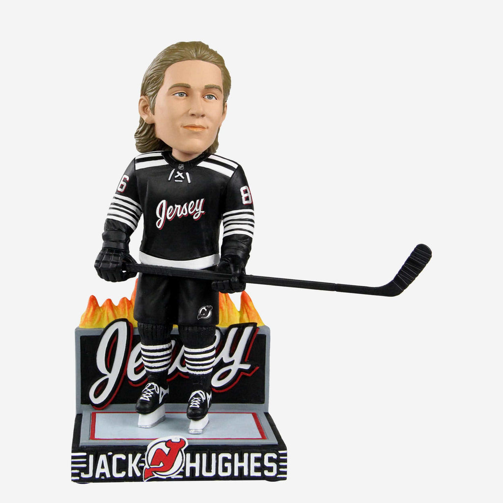 Jack Hughes New Jersey Devils Alternate Jersey Bobblehead FOCO - FOCO.com