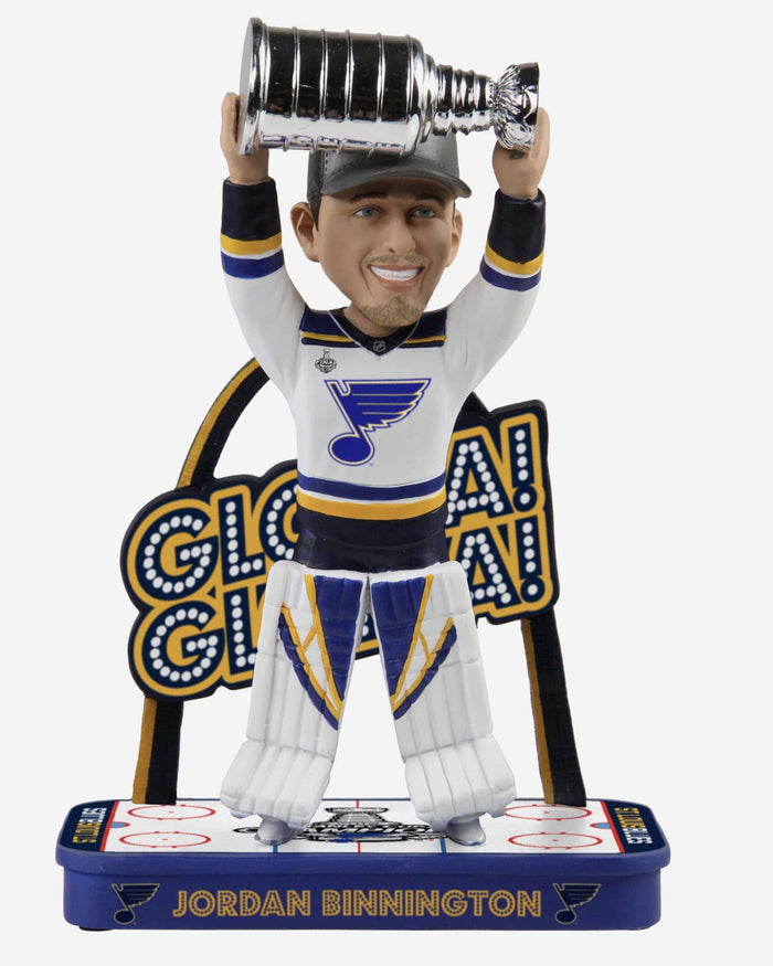 Jordan Binnington St Louis Blues Gloria Gloria Bobblehead FOCO - FOCO.com