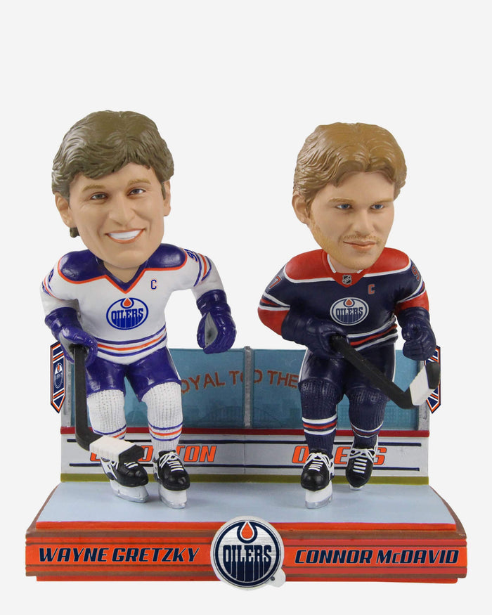 Wayne Gretzky & Connor McDavid Edmonton Oilers Then And Now Bobblehead FOCO - FOCO.com
