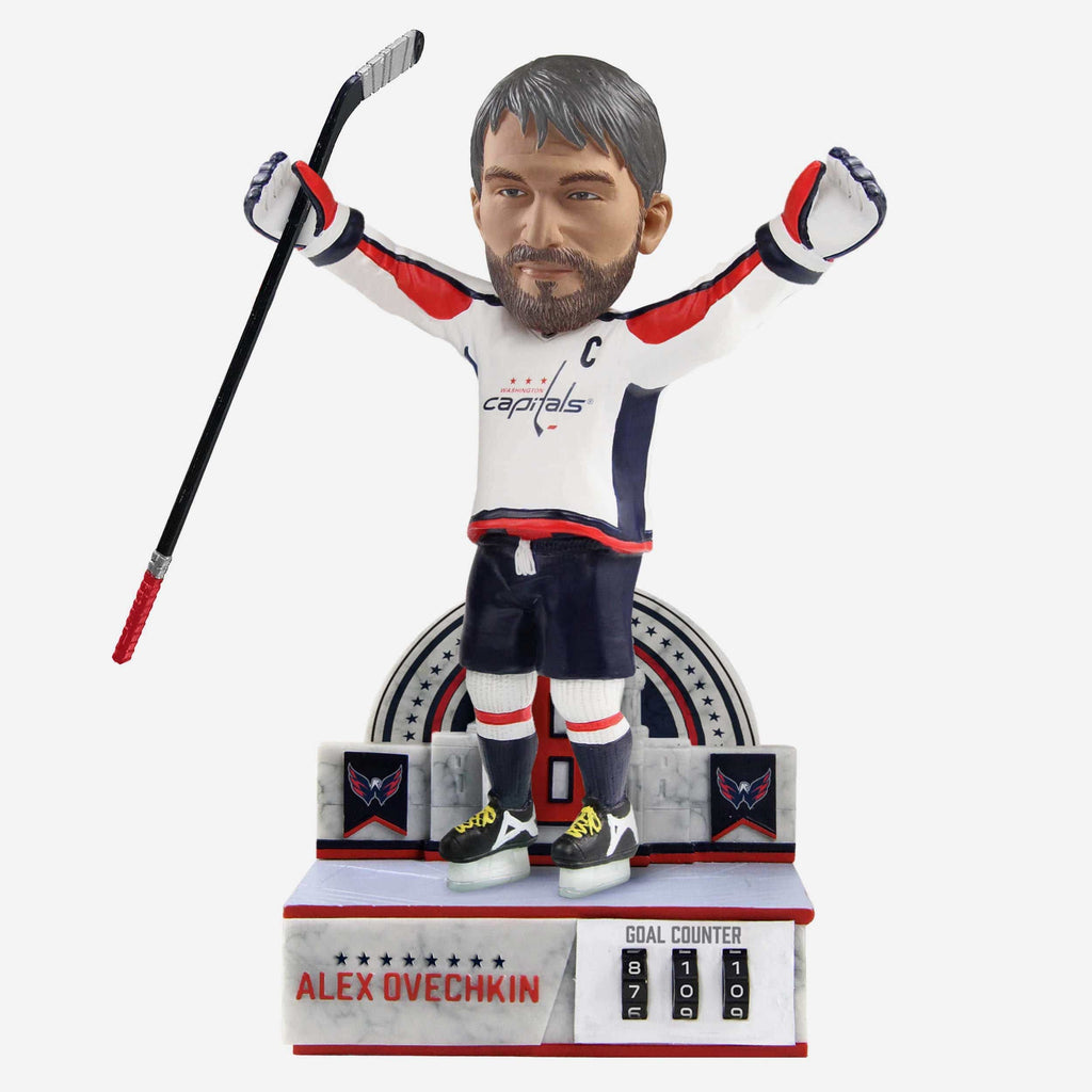 Alex Ovechkin Washington Capitals Celebration Goal Counter Bobblehead FOCO - FOCO.com