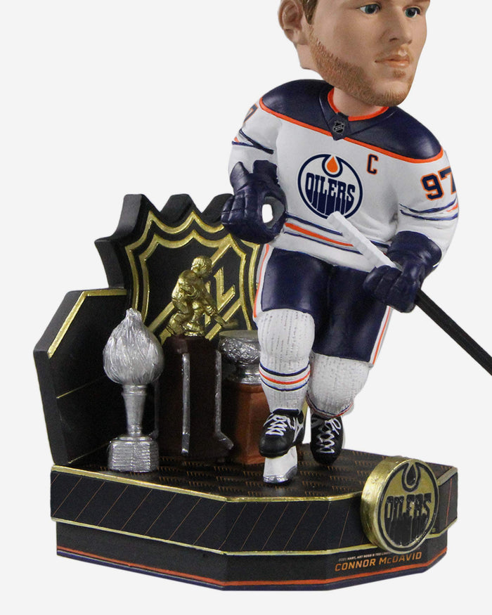 Connor McDavid Edmonton Oilers Hart Trophy Bobblehead FOCO - FOCO.com