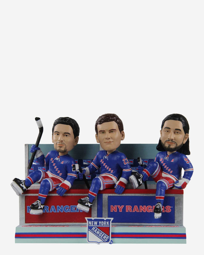 Mika Zibanejad & Adam Fox & Chris Kreider New York Rangers Line Change Bobblehead FOCO - FOCO.com