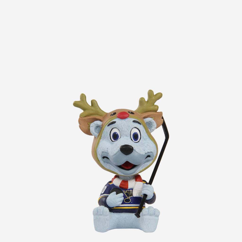 Louie St Louis Blues Christmas Mascot Bobble Bro Mini Bobblehead FOCO - FOCO.com