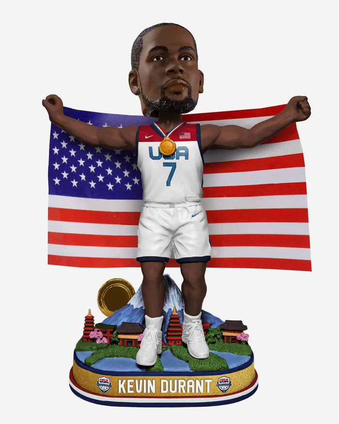 Kevin Durant USA Basketball Mens National Team 2020 Flag Series Bobblehead FOCO - FOCO.com