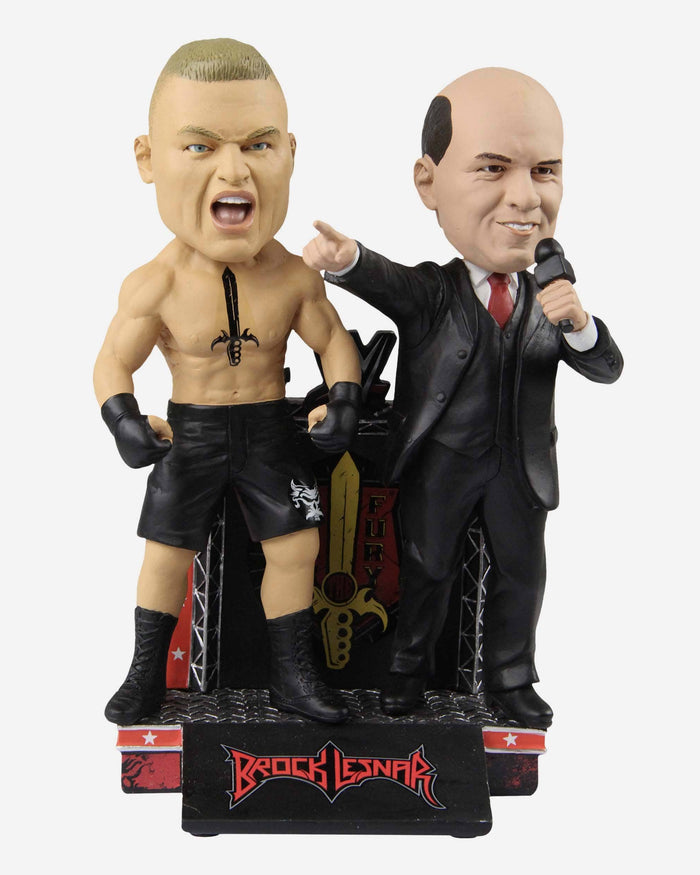 Brock Lesnar & Paul Heyman WWE Dual Bobblehead FOCO - FOCO.com