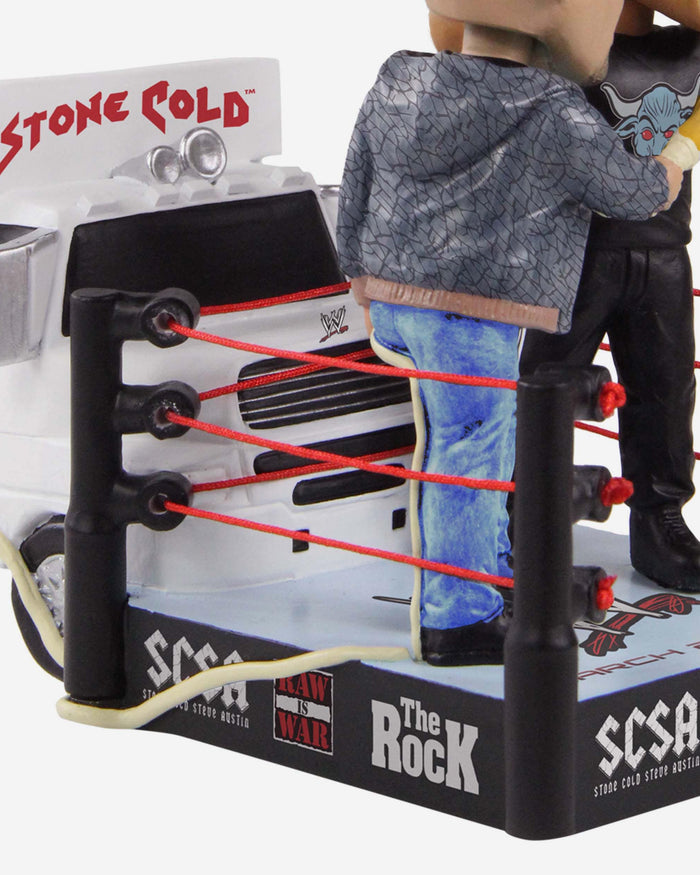 Stone Cold Steve Austin & The Rock WWE Truck Mini Bobblehead Scene FOCO - FOCO.com