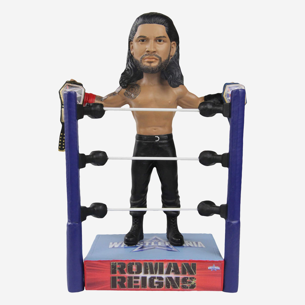Roman Reigns WWE Wrestlemania 38 Champion Bobblehead FOCO - FOCO.com