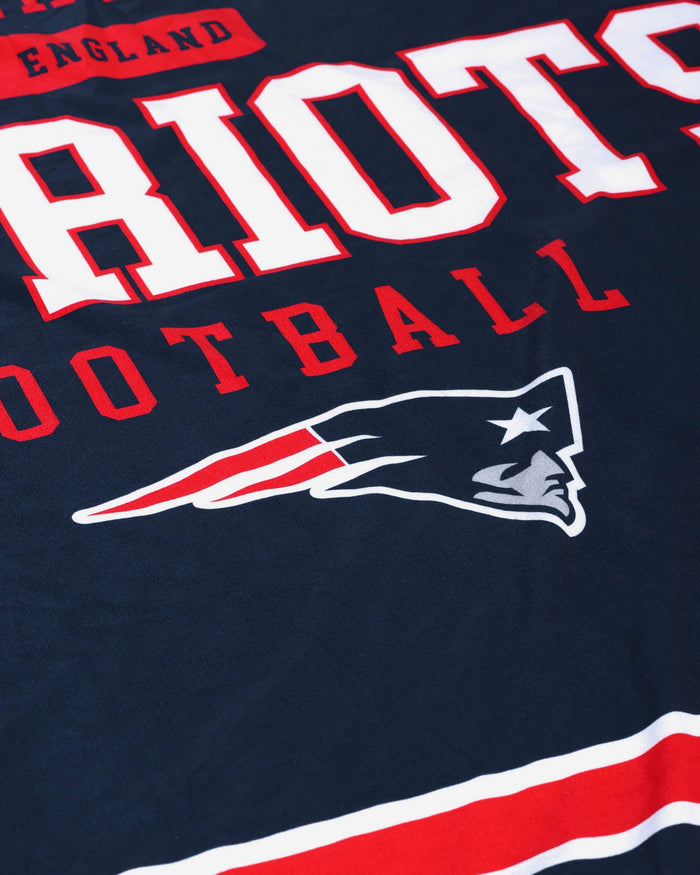 New England Patriots Team Property Sherpa Plush Throw Blanket FOCO - FOCO.com